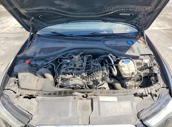 WAUCFAFC0GN134200 2016 AUDI A6 Black Vista del compartimento del motor