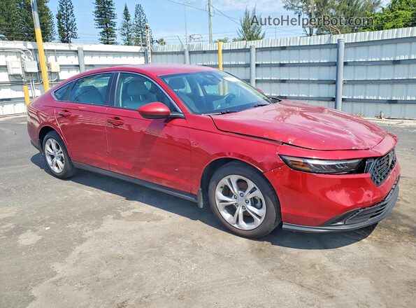 1HGCY1F24SA019752 2025 HONDA ACCORD Red Вид спереду