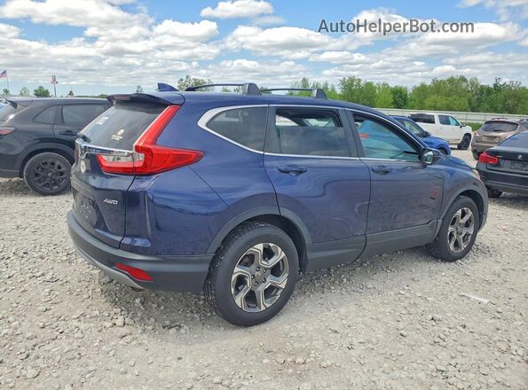 5J6RW2H81KA000995 2019 HONDA CR-V Синий Передняя правая четверть