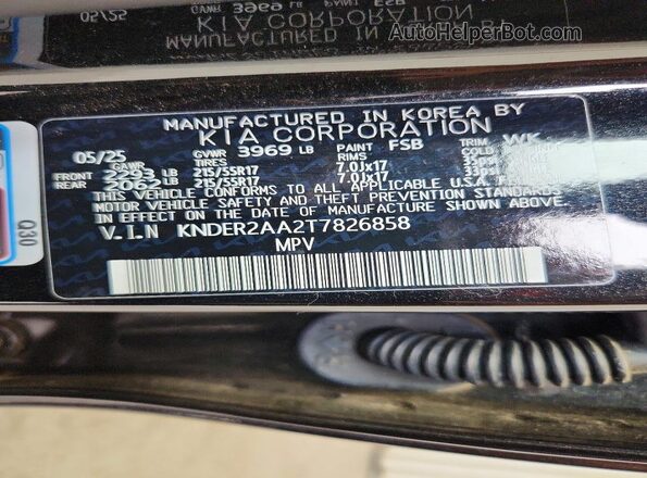 KNDER2AA2T7826858 2026 KIA SELTOS Black Панорамний вид салону 360°