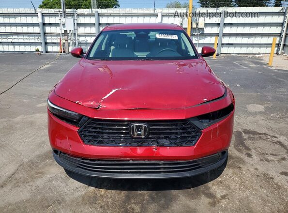 1HGCY1F24SA019752 2025 HONDA ACCORD Red Вид ззаду