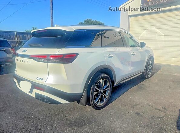 5N1AL1FR4SC338327 2025 INFINITI QX60 White Вид спереду