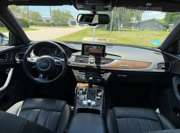 WAUJGAFCXGN100544 2016 AUDI A6 Gray Vista de los asientos traseros