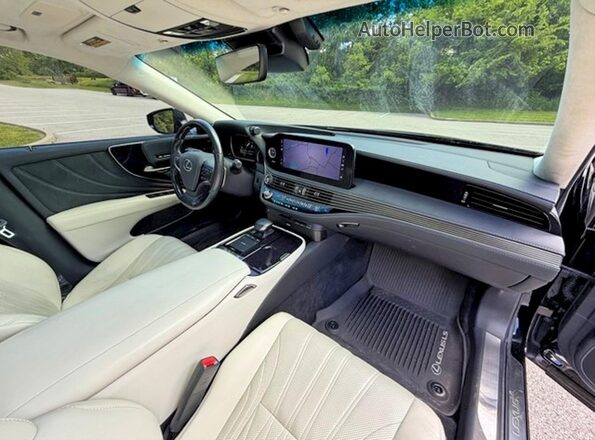 JTHD51GF1M5008943 2021 LEXUS LS500 Black უკანა სავარძლების ხედი