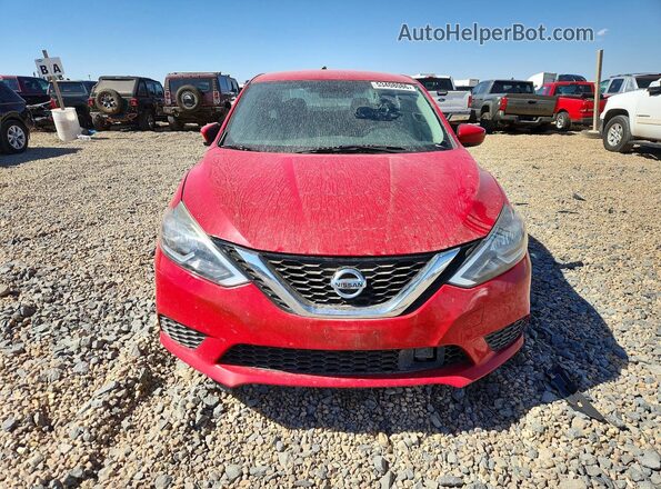 3N1AB7AP1KL610212 2019 NISSAN SENTRA Red Widok z tyłu