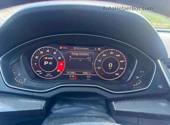 WA1C4AFY4K2020158 2019 AUDI SQ5 Black Вид панелі приладів