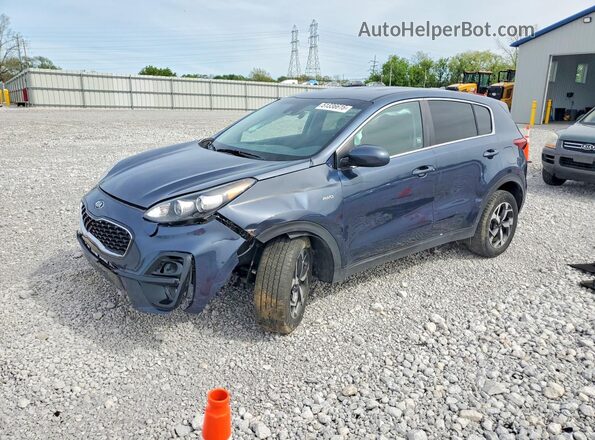 KNDPMCAC4M7913435 2021 KIA SPORTAGE Blue Tył lewy