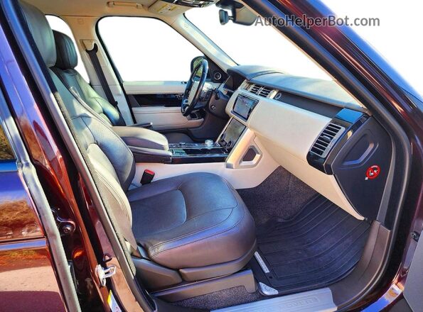 SALGS2SV3KA516615 2019 LAND ROVER RANGE Burgundy Vista trasera