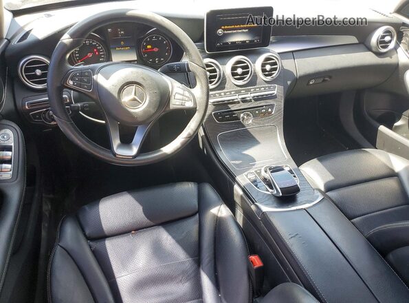 55SWF4JB9GU146651 2016 MERCEDES-BENZ C Black Instrument cluster view