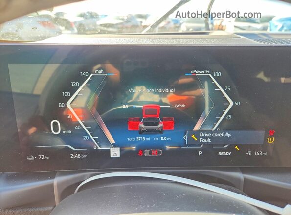 WBY23HD03SFV64510 2025 BMW I4 Gray Вид задніх сидінь