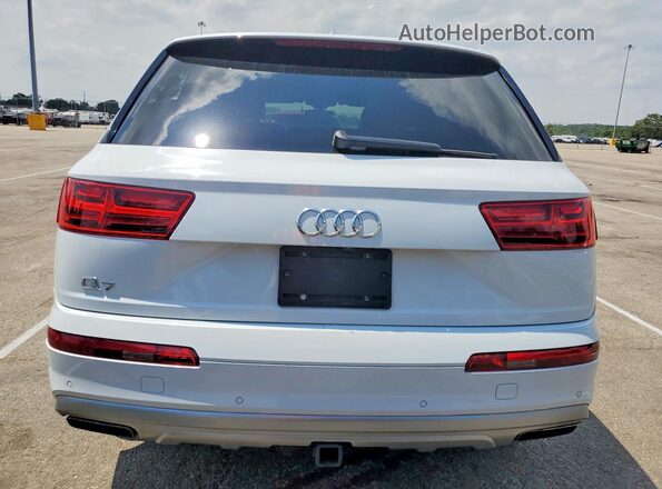 WA1LAAF70KD023577 2019 AUDI Q7 White წინა სალონის ხედი