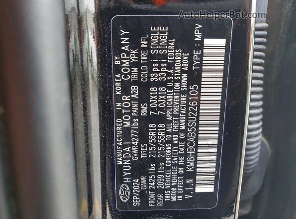 KM8HBCAB5SU226105 2025 HYUNDAI KONA Black 