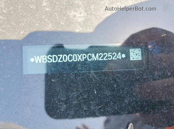 WBSDZ0C0XPCM22524 2023 BMW M8 Черный Вид наклейки с VIN-кодом