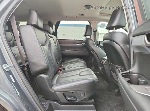 KM8R44HE5NU350366 2022 HYUNDAI PALISADE Gray Вид підкапотного простору