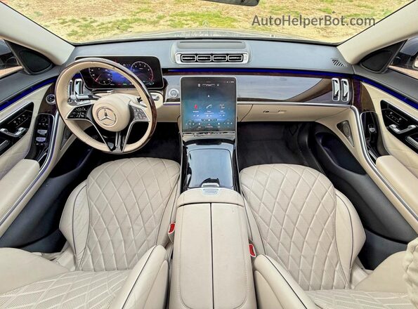 W1K6G7GB1MA018793 2021 MERCEDES-BENZ S Серебряный Вид задних сидений