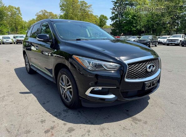 5N1DL0MM9KC565978 2019 INFINITI QX60 Black Vista frontal