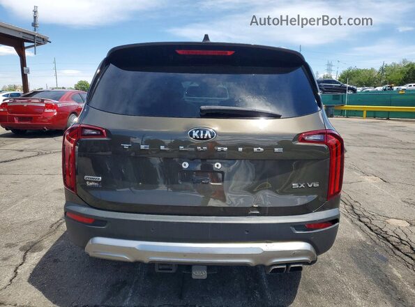 5XYP5DHC4LG004489 2020 KIA TELLURIDE Brown Widok wnętrza z przodu