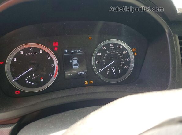 5NPE24AF3KH749620 2019 HYUNDAI SONATA Black Vista de los asientos traseros