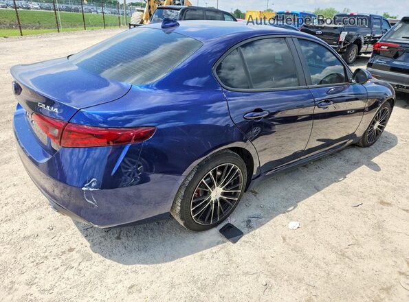 ZARFAEDN6H7550466 2017 ALFA ROMEO GIULIA Синий Передняя правая четверть