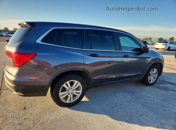 5FNYF5H18HB003821 2017 HONDA PILOT Gray 
