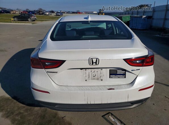 19XZE4F16KE020991 2019 HONDA INSIGHT White Вид салону спереду