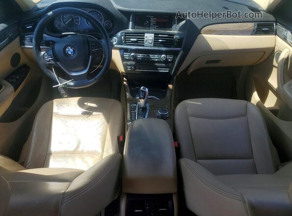 5UXWX7C53G0K36575 2016 BMW X3 Синий Вид щитка приборов