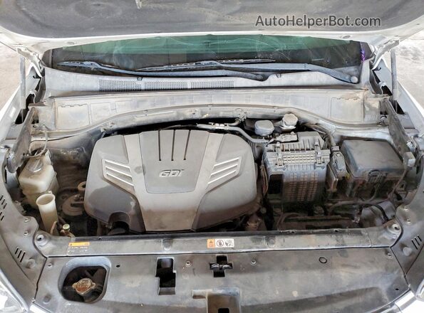 KM8SR4HF4HU218182 2017 HYUNDAI SANTA Silver 