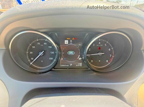 SALCR2RX3JH749904 2018 LAND ROVER DISCOVERY Black Widok zestawu wskaźników