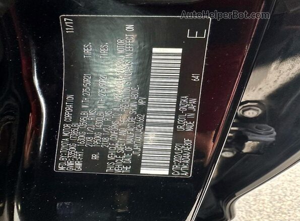 JTJHY7AX1J4261662 2018 LEXUS LX Черный 