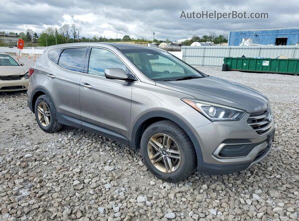 5XYZTDLB1JG513286 2018 HYUNDAI SANTA Gray 