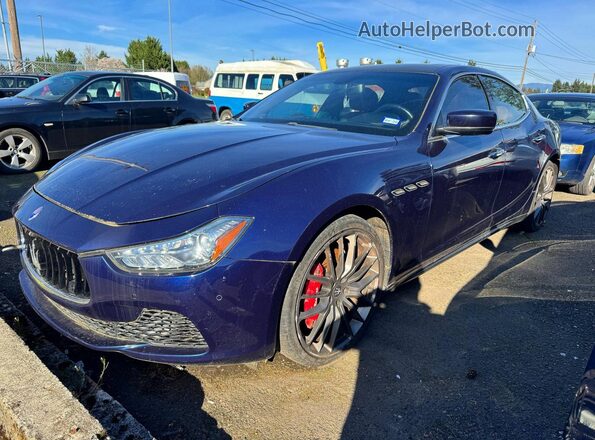 ZAM57RSA7G1168911 2016 MASERATI GHIBLI Blue Rear right
