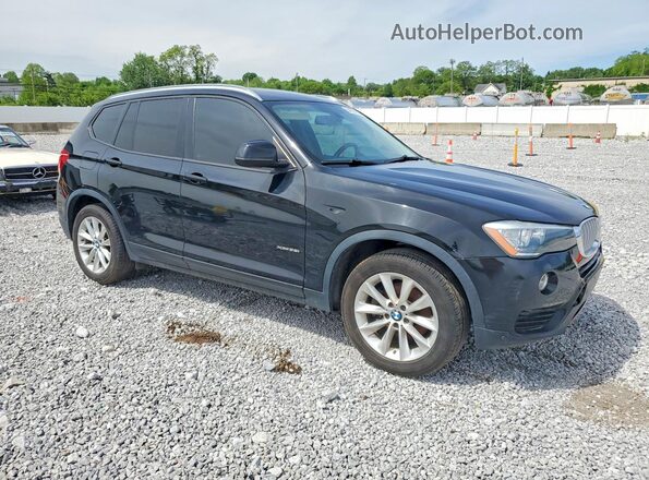 5UXWX9C53H0T06752 2017 BMW X3 Black Widok z przodu