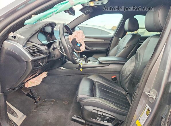 5UXKU0C59K0S97436 2019 BMW X6 Gray Вид панелі приладів