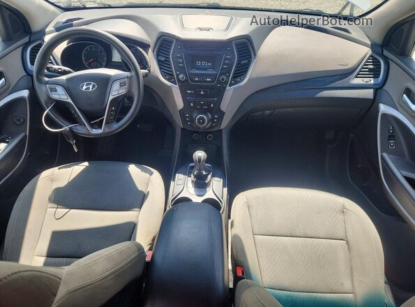 5XYZUDLB7GG343263 2016 HYUNDAI SANTA White Instrument cluster view