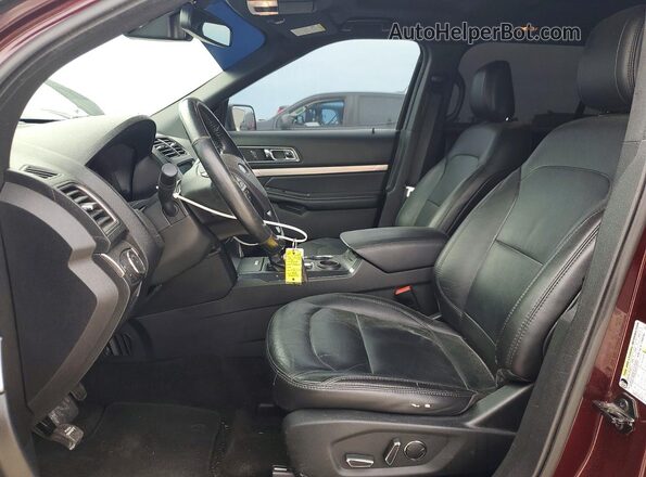 1FM5K7DH3JGA80777 2018 FORD EXPLORER Бордовый Вид панели приборов