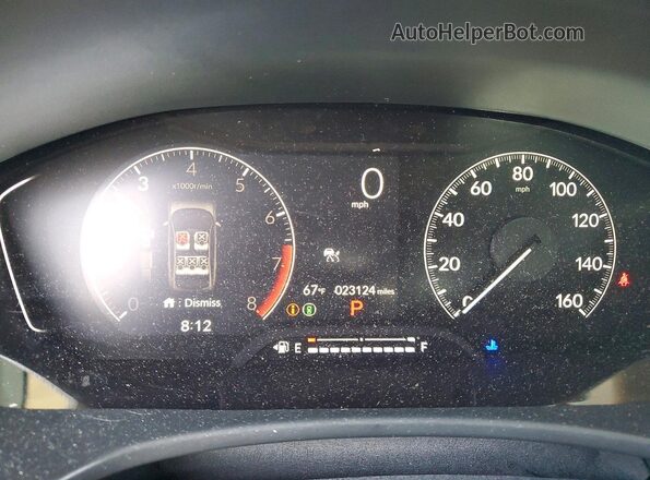 2HGFE2F27SH598233 2025 HONDA CIVIC Черный Вид щитка приборов