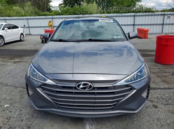 5NPD74LF9KH466987 2019 HYUNDAI ELANTRA Gray 