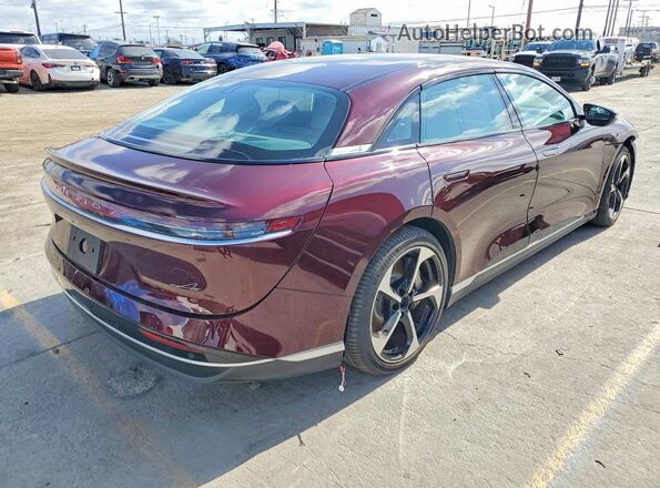 50EA1PGA9SA003870 2025 LUCID AIR Бордовый Передняя правая четверть