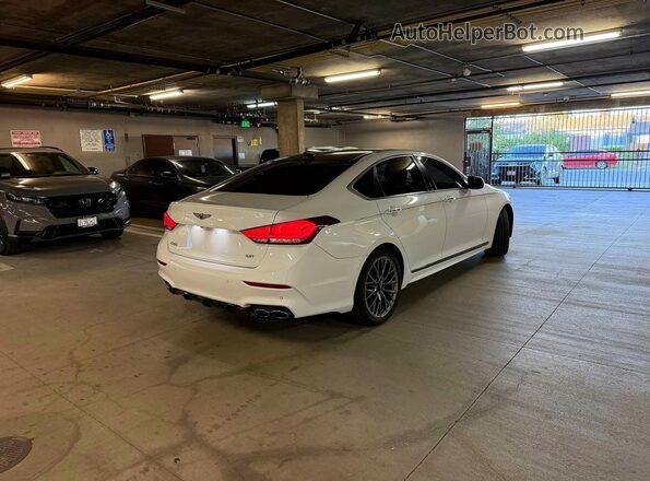 KMHGN4JB3JU230984 2018 GENESIS G80 Белый 