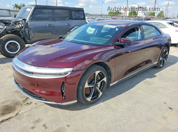 50EA1PGA9SA003870 2025 LUCID AIR Бордовый Задняя левая четверть