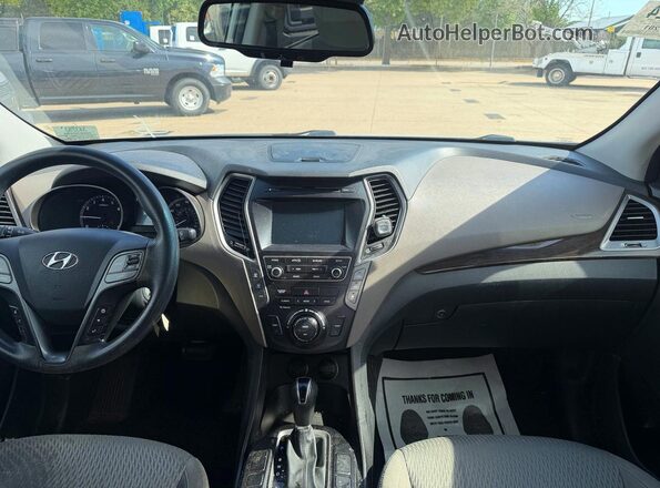 KM8SMDHF3HU179406 2017 HYUNDAI SANTA Silver 