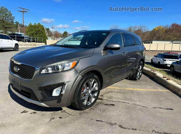 5XYPKDA5XGG104168 2016 KIA SORENTO Gray 