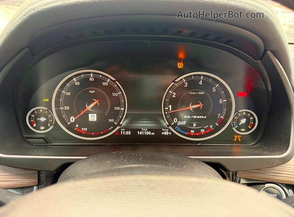 5UXKU6C37H0W38407 2017 BMW X6 White Widok zestawu wskaźników