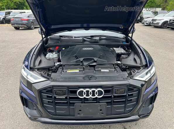WA1EVAF15KD036494 2019 AUDI Q8 Blue Սարքավորումների վահանակի տեսք