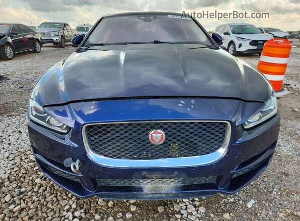 SAJAD4FX4JCP34355 2018 JAGUAR XF Blue Rear view