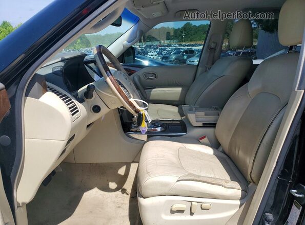 JN8AZ2NF7G9613570 2016 INFINITI QX80 Black Widok deski rozdzielczej