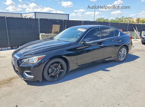 JN1EV7AR4JM440247 2018 INFINITI Q50 Black Հետևի ձախ