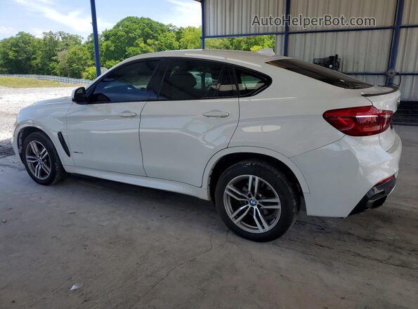 5UXKU0C53J0G80953 2018 BMW X6 White Trasero derecho