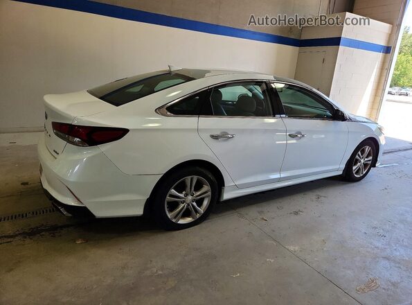 5NPE34AF4JH660649 2018 HYUNDAI SONATA Белый Передняя правая четверть
