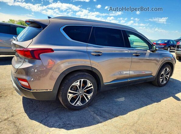 5NMS53AA1LH206810 2020 HYUNDAI SANTA FE Gray Delantero derecho